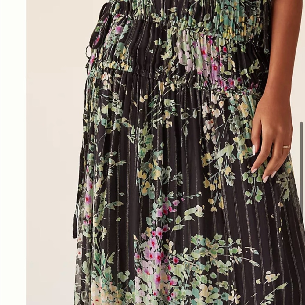 Sabina Musayev Pink and Green Maxi A-Line Skirt XS Pre❤️ in GUC - Picture 3 of 6